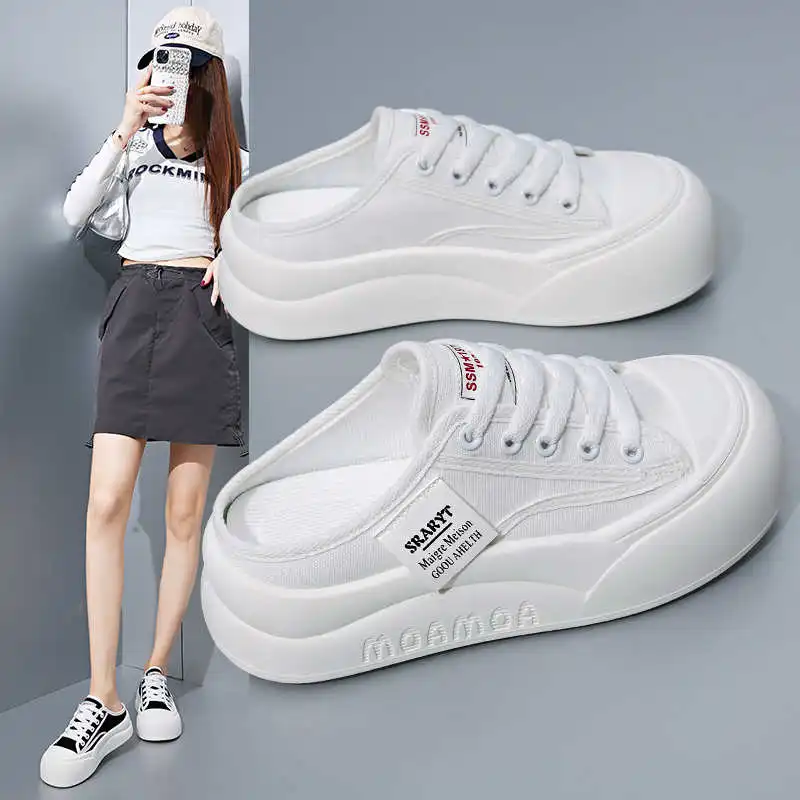 Spring Autumn Shoes Sneakers Platform White Woman Heel Summer Women's Moccasins Sports Hit Models Sneakeres Loufers