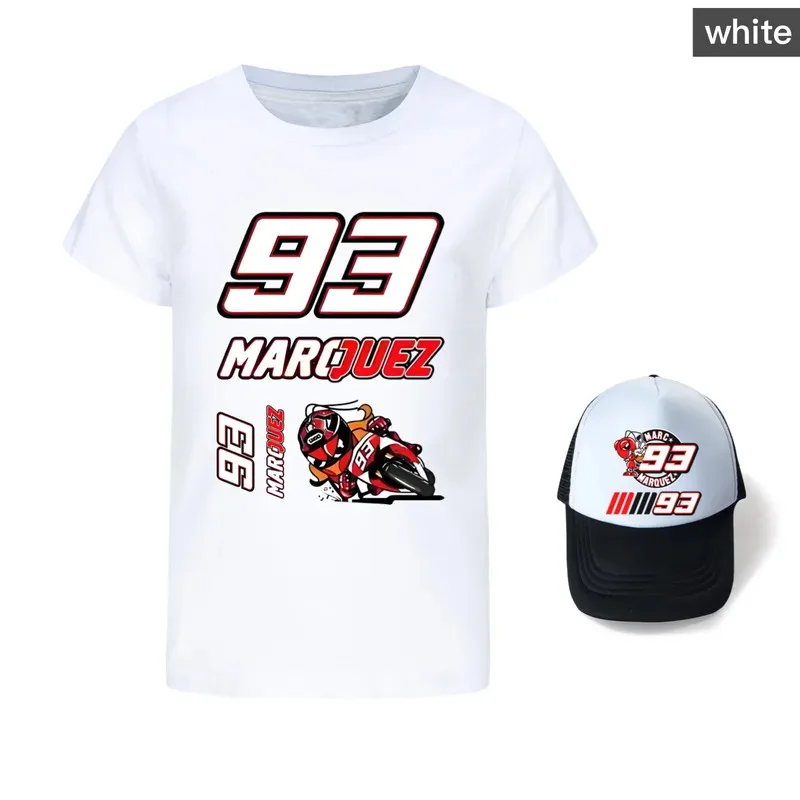 Anime Cosplay New 93 Marquez Motorcycle T Shirt Children Kawaii T-shirt For Boys Girls Kids Clothing Unisex Short Sleeves+ 72th