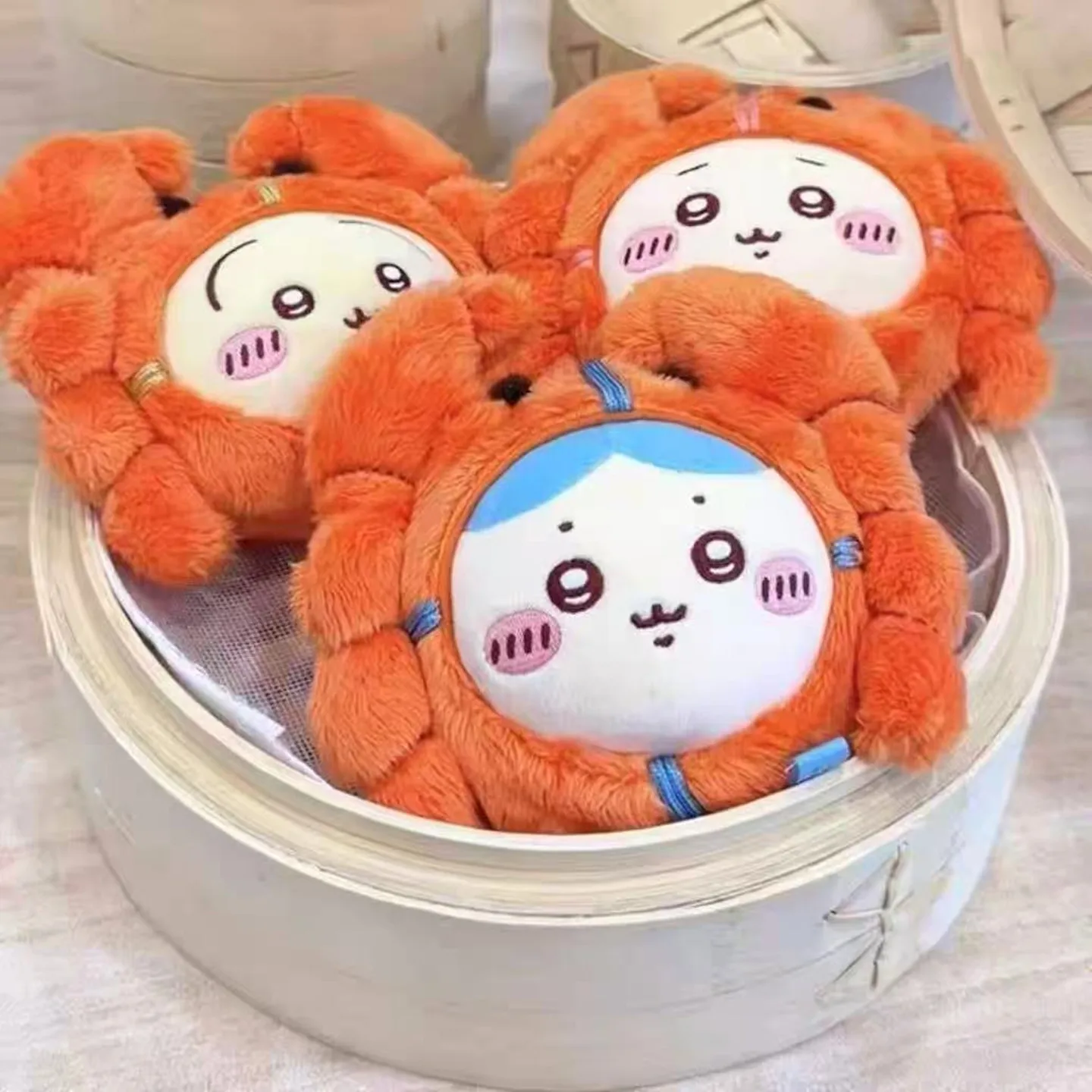 Chiikawa Crab Fur Teddy Bear Doll Hanger Toy Fur Baby Toy Hanger Keychain Cute in Stock Nagano Gift Hachiwera Usag C Hii