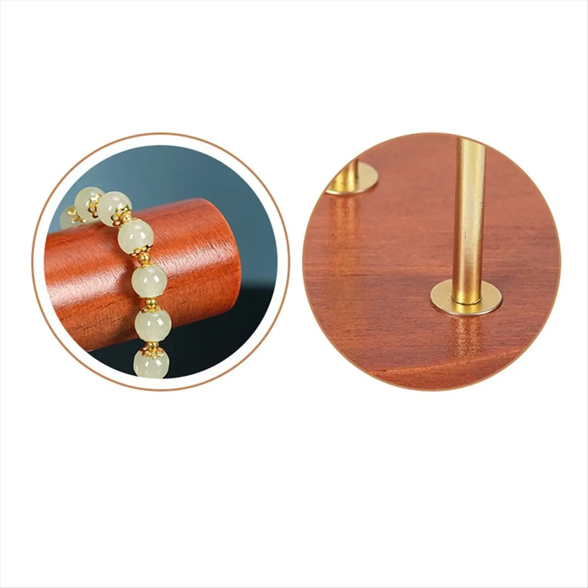 ABQR Solid Wood Large Jewelry Rack 3 Tiers Bracelet Display Rack Bracelet Watch Rack Jewelry Storage Rack for Girls Storage