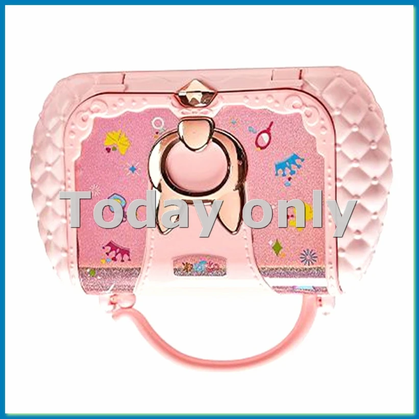 Kids Beauty Toys Makeup Kit Little Bag Washable Pretend Play Cosmetic Set Toys with Mirror Non- & Safe-A79M