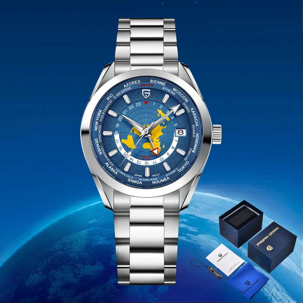 PAGANI DESIGN 1788 Light Luxury Mechanical Watch NH34A Movement Sapphire Glass Man watch 316L All Steel Waterproof Men's Watches