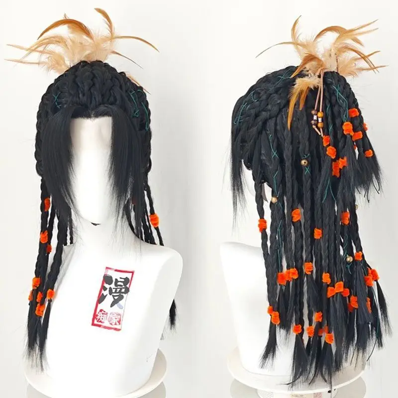 Wu Xia Jin Zhongyuan Jiang Yan Styled Wig Where Winds Meet Chinese Ancient Customized Hanfu Photography Accessory Black Hair