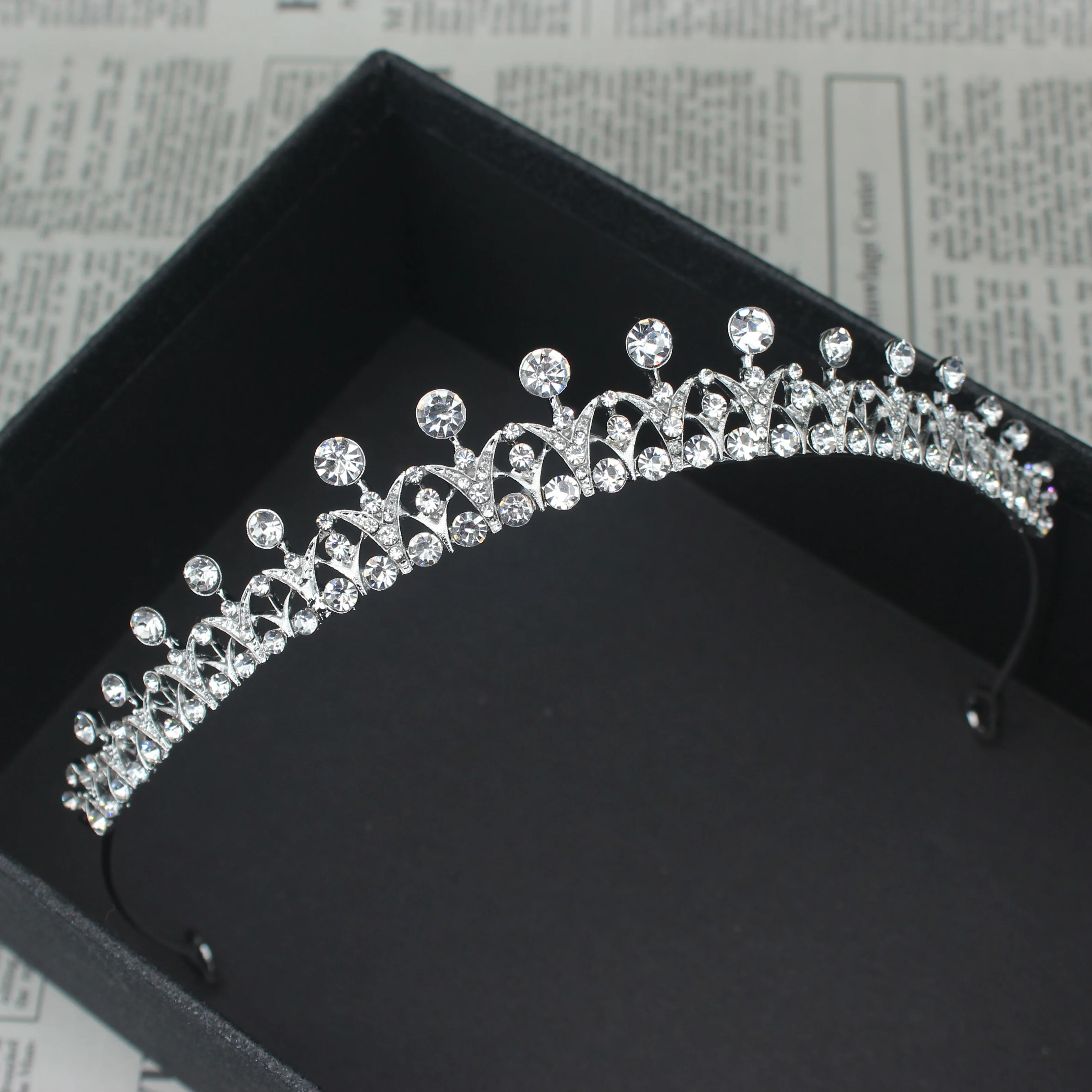 Crystal Wedding Bridal Tiara Hairstyle For Women Girls Prom Headband Elegant Bride Hair Styling Tools Fashion hair accessories