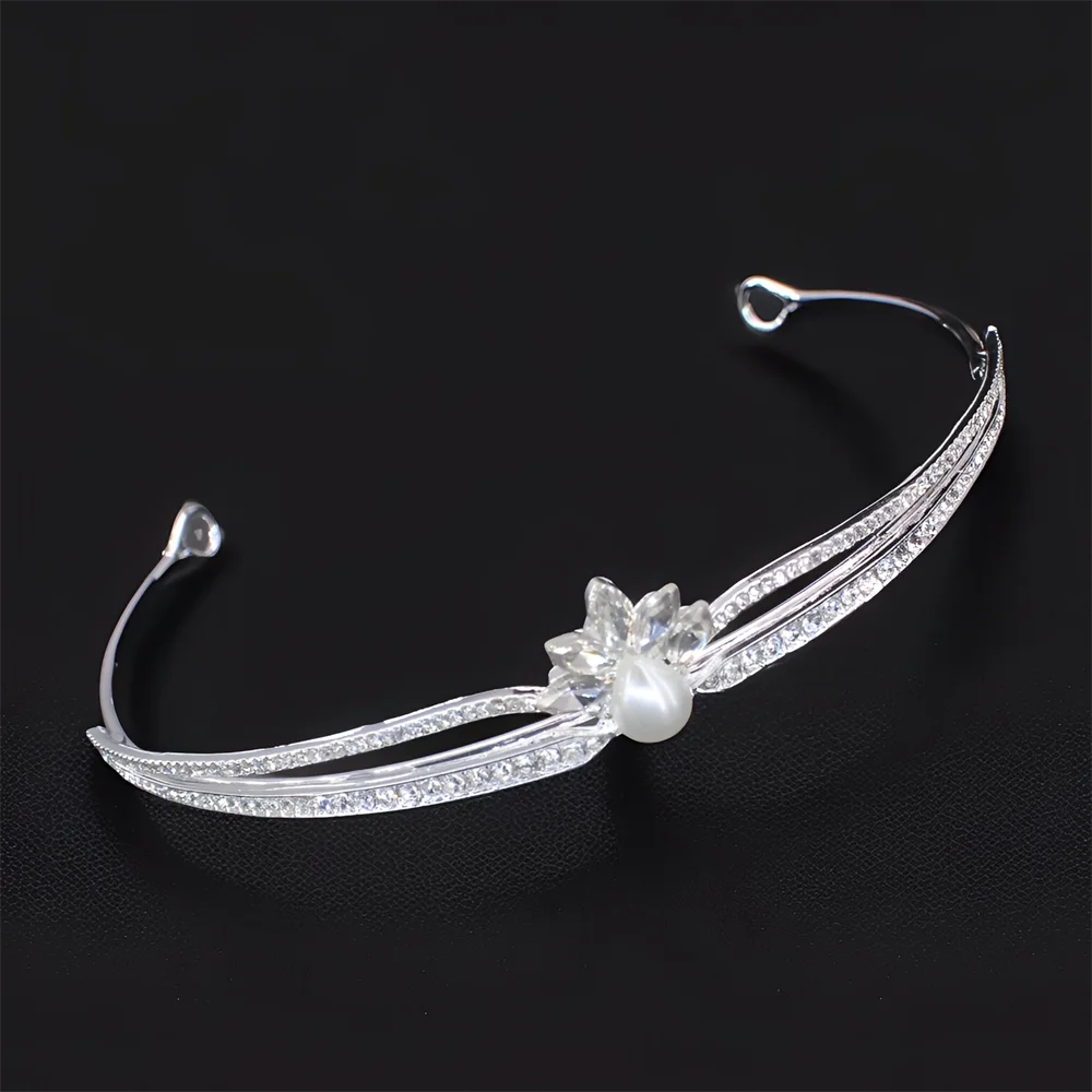 Gorgeous Crystal Bridal Hair Tiaras Bride Headbands Women Girl Headpiece Prom Hair Styling Tools Wedding Head Accessories