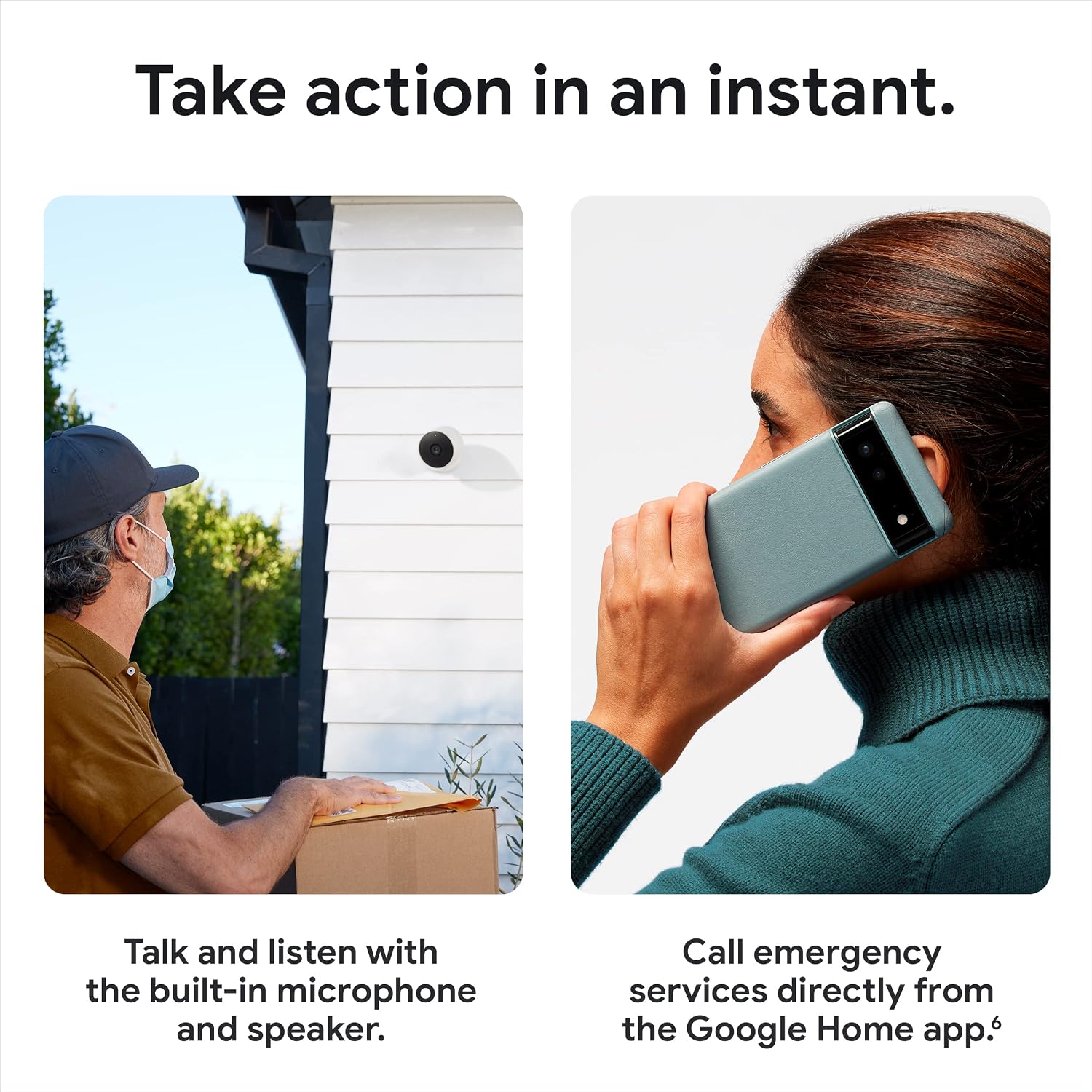 Google Nest Cam Outdoor or Indoor, Battery - Wireless Security Camera | Home security camera, built-in intelligent alerts, 1080p HDR video, works with Google Home and Alexa - Image 6