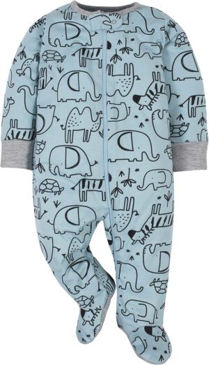 Gerber Baby Boys’ 4 Pack Sleep ‘N Play Footie