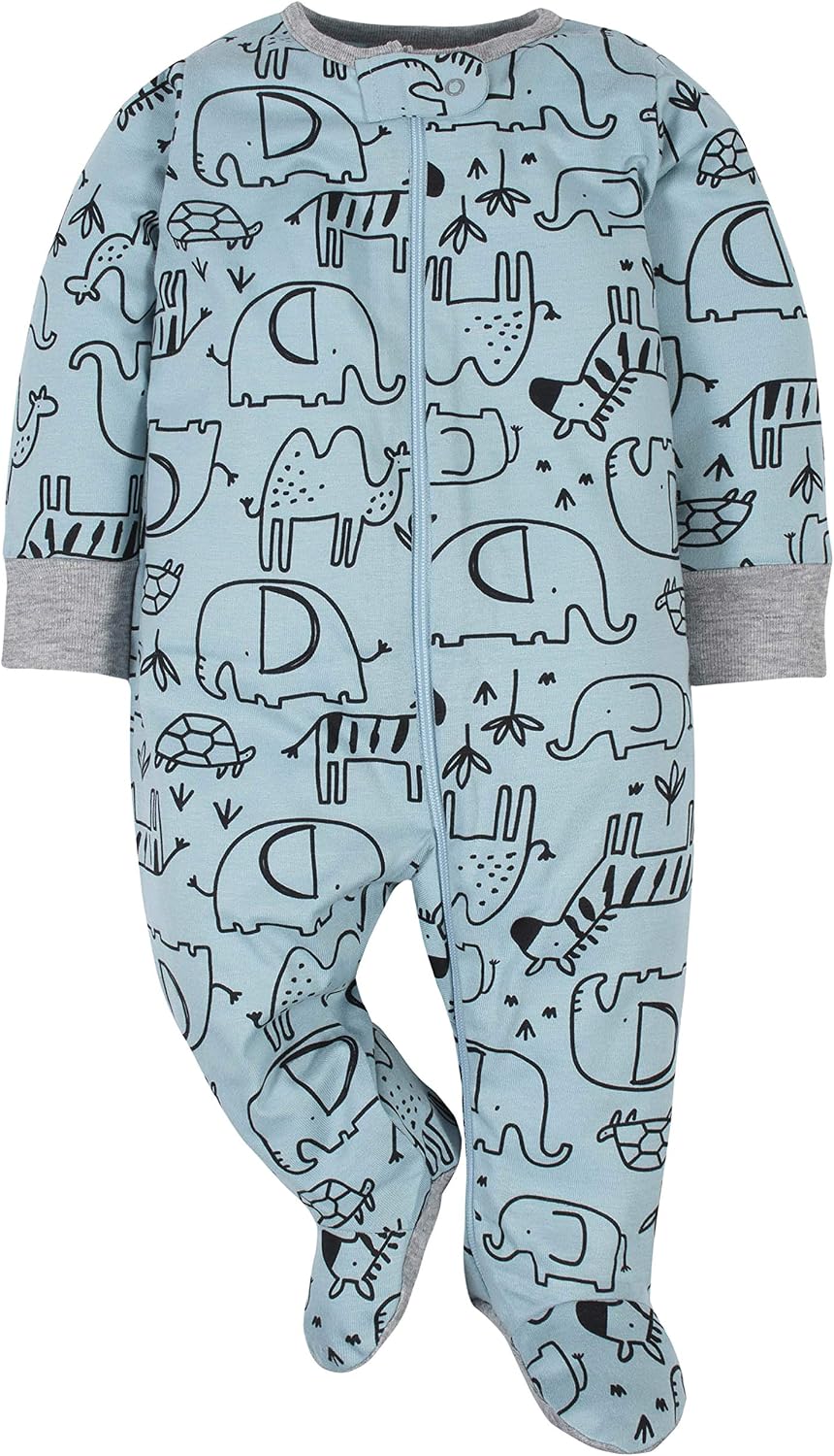 Gerber Baby Boys' 4 Pack Sleep 'N Play Footie - Image 2