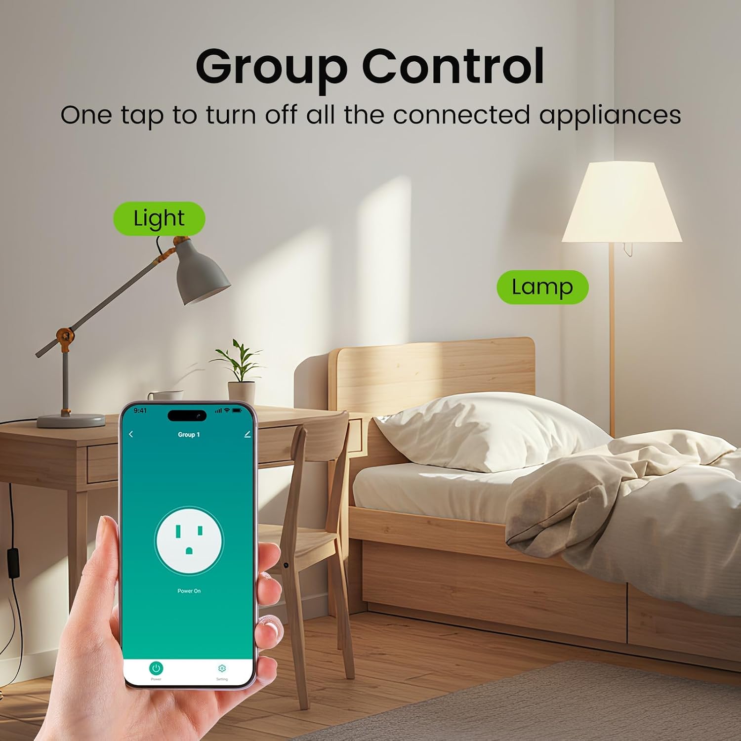 GHome Smart Plug Mini, WiFi Smart Outlet Plug Works with Alexa and Google Home, Timer Outlet with APP Control, 2.4GHz Network Only, No Hub Required, ETL FCC Listed (4 Pack), White - Image 5