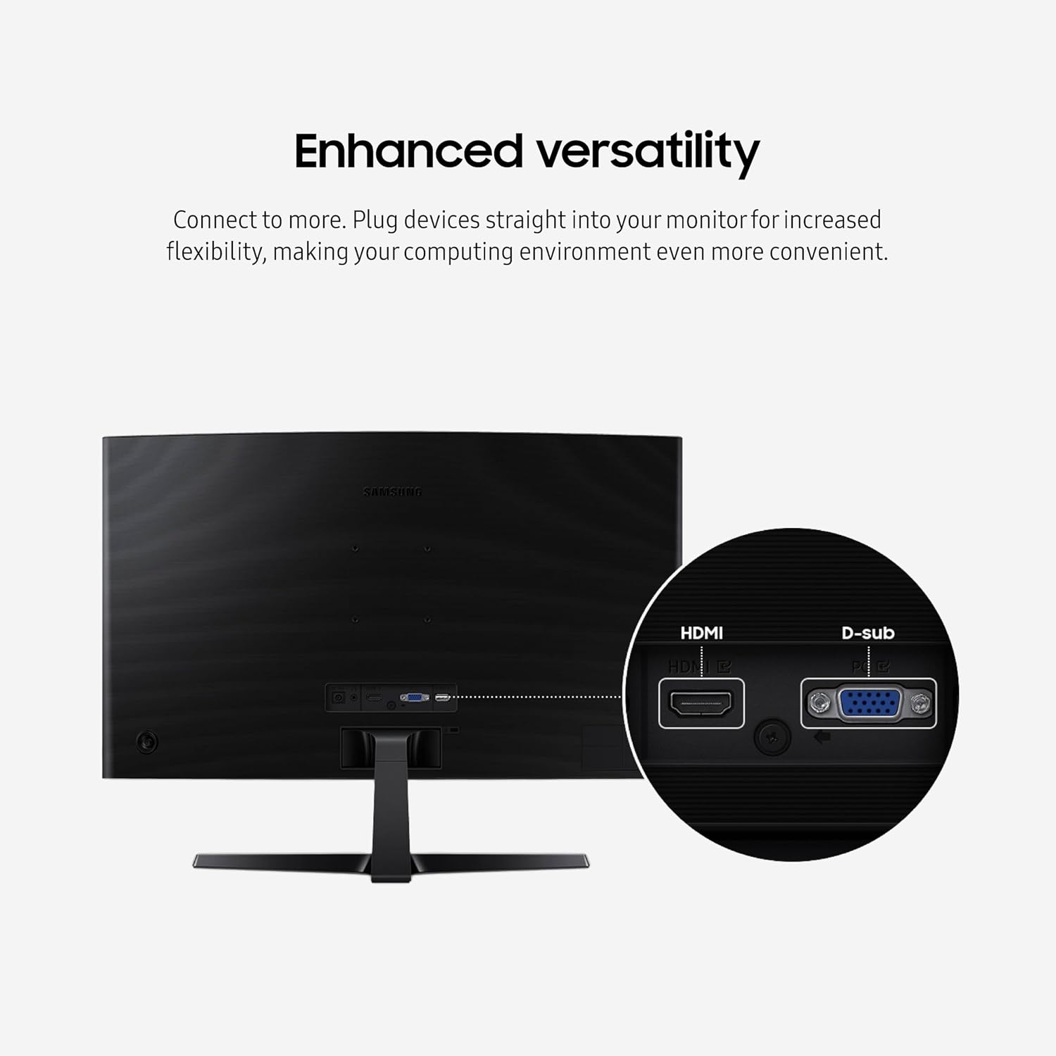 Samsung 27" Essential S3 (S36GD) Series FHD 1800R Curved Computer Monitor - Image 7