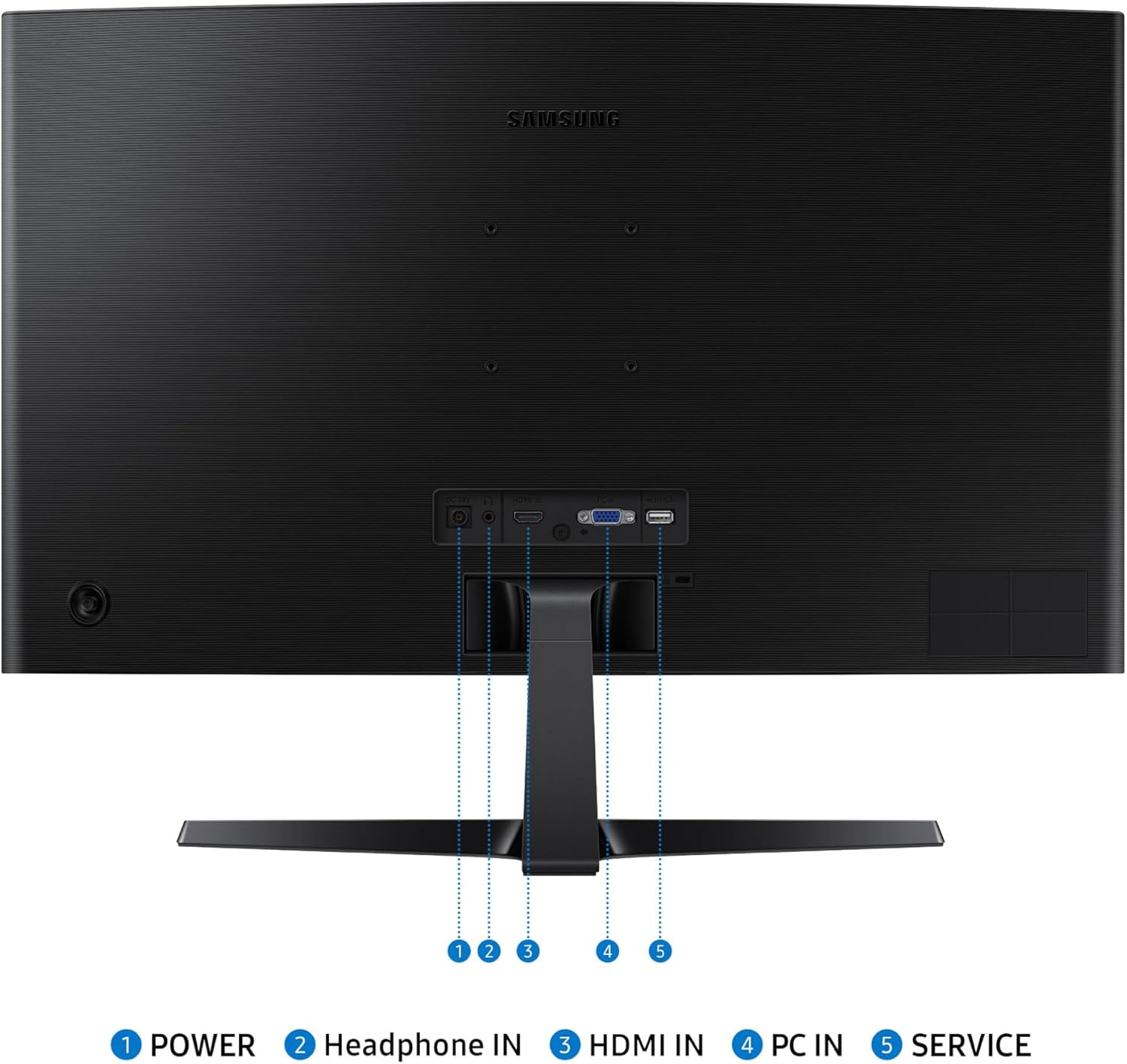Samsung 27" Essential S3 (S36GD) Series FHD 1800R Curved Computer Monitor - Image 8
