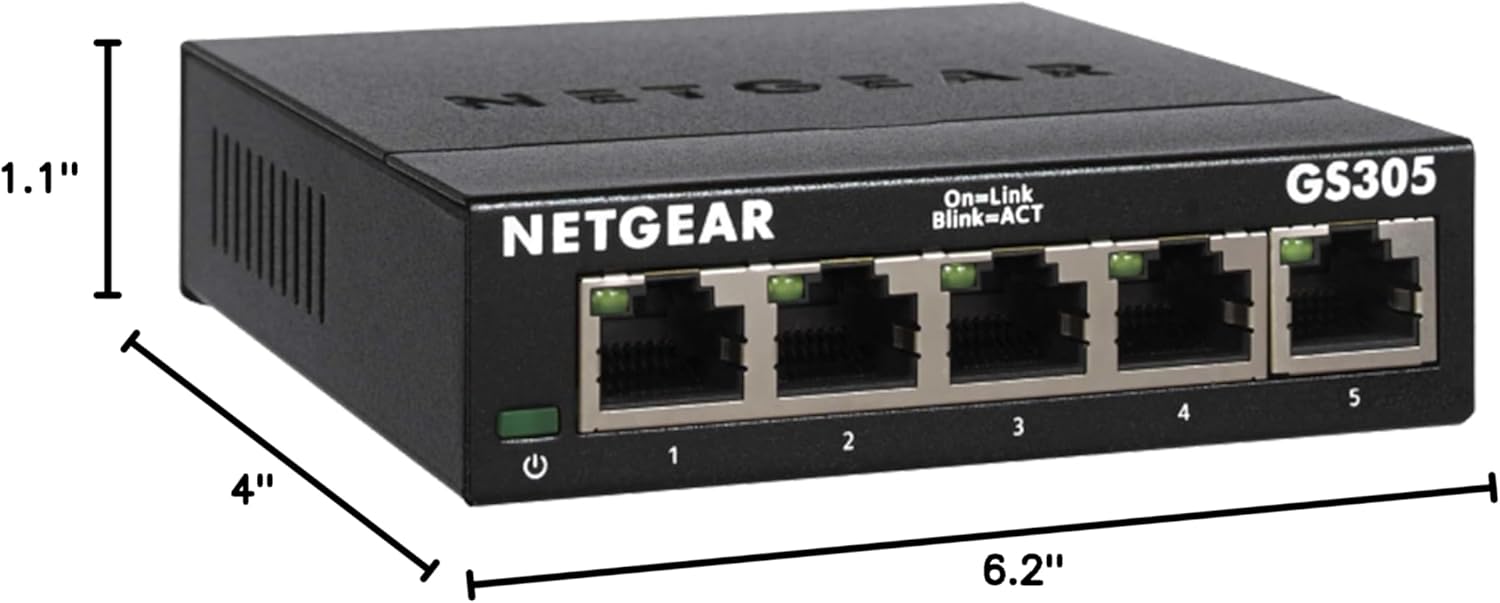 NETGEAR 5-Port Gigabit Ethernet Unmanaged Network Switch (GS305) - Image 7