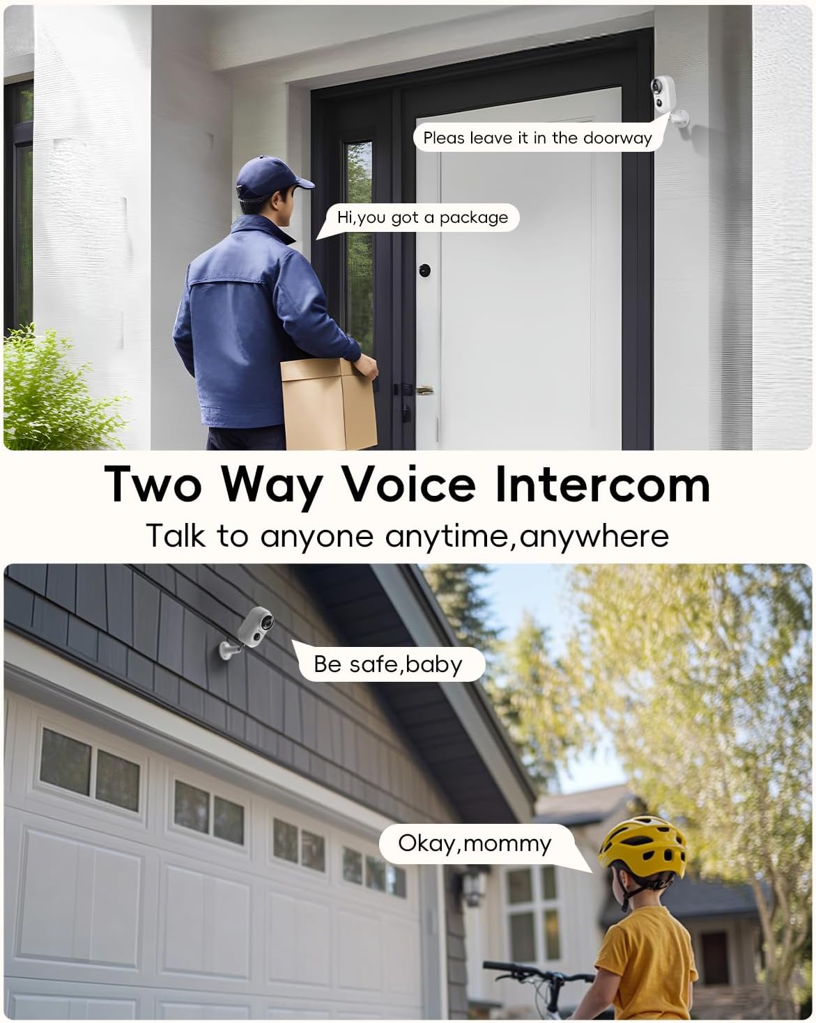 ZUMIMALL Security Cameras Wireless Outdoor with Magnetic Mount, No-Drill Installation, 2K Battery Powered Cameras for Home Security Indoor, 2.4G WiFi, Color Night Vision/130° View/AI Detection/Alexa - Image 5