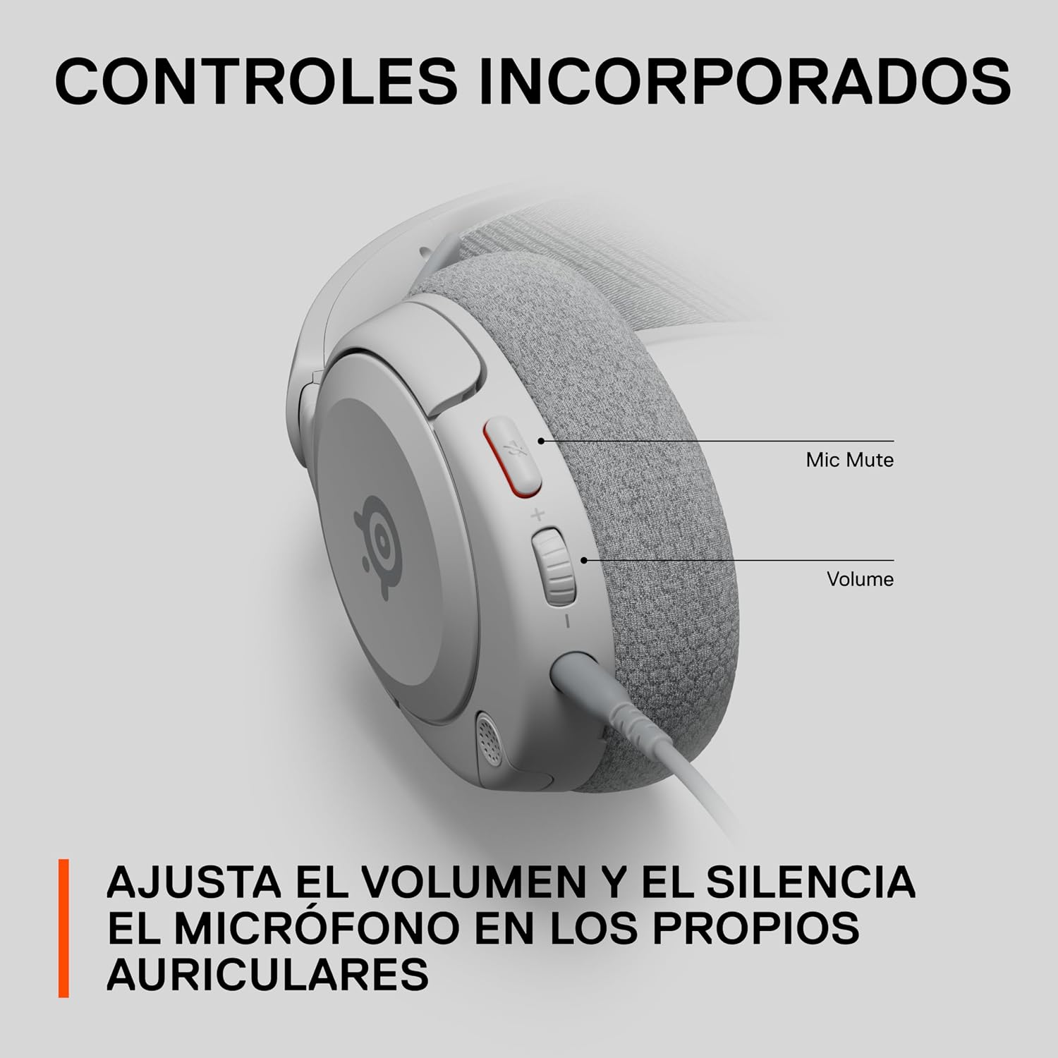 SteelSeries Arctis Nova 1 Multi-System Gaming Headset — Hi-Fi Drivers — 360° Spatial Audio — Comfort Design — Durable — Ultra Lightweight — Noise-Cancelling Mic — PC, PS5/PS4, Switch, Xbox - White - Image 3