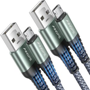 AINOPE Micro USB Cable [2Pack,6.6FT] USB to Micro USB Cable