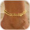 Gold Anklets for Women Dainty Waterproof Anklets Trendy 14K Gold Plated Chunky Chian Ankle Bracelet for Women Non Tarnish Jewelry Gift