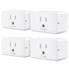 Govee Smart Plug 15A WiFi Bluetooth Outlet 4 Pack, Remote Group Control