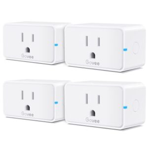 Govee Smart Plug 15A WiFi Bluetooth Outlet 4 Pack, Remote Group Control