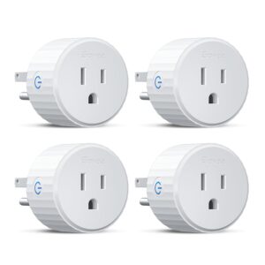 Govee Smart Plug, WiFi Plugs Work with Alexa & Google Assistant, Smart Outlet with Timer & Group Controller, WiFi Outlet for Home, No Hub Required, ETL & FCC Certified, 2.4G WiFi Only, 4 Pack | Smart Home Plugs, 15A WiFi Outlet, Timer Function and Group Controller, No Hub Required, ETL & FCC Certified, 2.4G Only