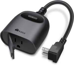 Kasa Outdoor Smart Plug KP401, Smart Home Wi-Fi Outlet Timer | 15A/1875W, IP64 Weather Resistance, Compatible with Alexa, Google Home & SmartThings, No Hub Required, ETL Certified