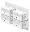 Kasa Smart Plug HS103P4, Wi-Fi Outlet Works with Alexa, 4-Pack | Works with Echo, Google Home, No Hub Required, 15 Amp, UL Certified, Remote Control