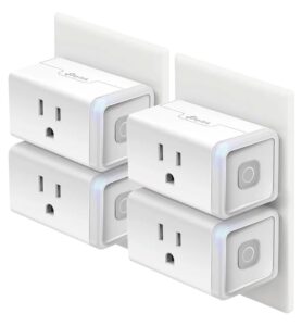 Kasa Smart Plug HS103P4, Wi-Fi Outlet Works with Alexa, 4-Pack | Works with Echo, Google Home, No Hub Required, 15 Amp, UL Certified, Remote Control