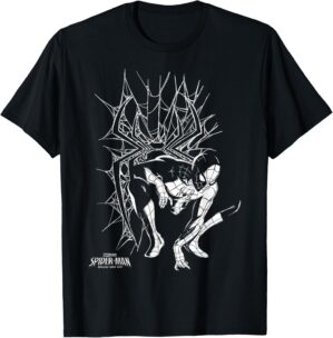 Marvel Spider-Man: Day Spiderman Crouch Silhouette T-Shirt