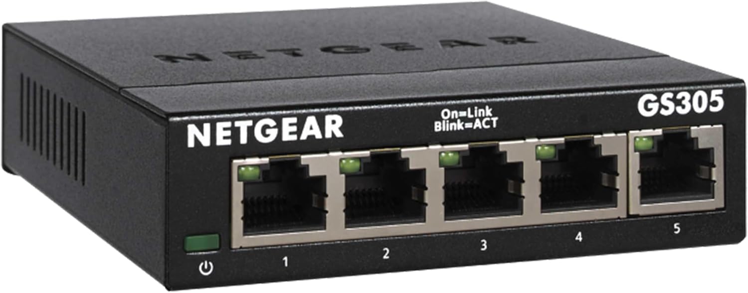 NETGEAR 5-Port Gigabit Ethernet Unmanaged Network Switch (GS305)