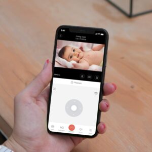 Security Camera 2K, blurams Baby Monitor Dog Camera 360-degree for Home Security w/Smart Motion Tracking, Phone App, IR Night Vision, Siren, Works with Alexa & Google Assistant & IFTTT, 2-Way Audio