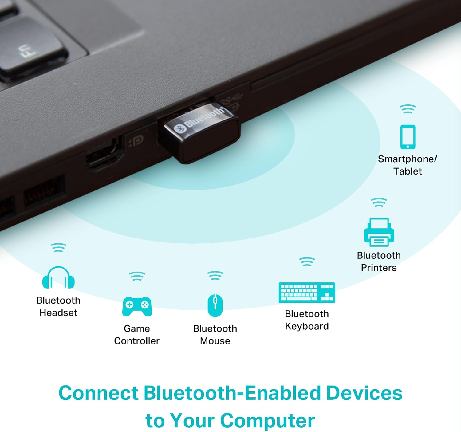 TP-Link USB Bluetooth Adapter for PC - Bluetooth 5.4 USB Dongle Receiver - Image 2