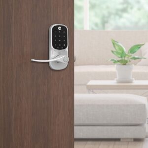 Yale Assure Lever, Touchscreen Keypad Door Lever (for Doors with no deadbolt) – Keyless Entry with pin Code Unlocking and one-Touch or Auto-Locking – Satin Nickel