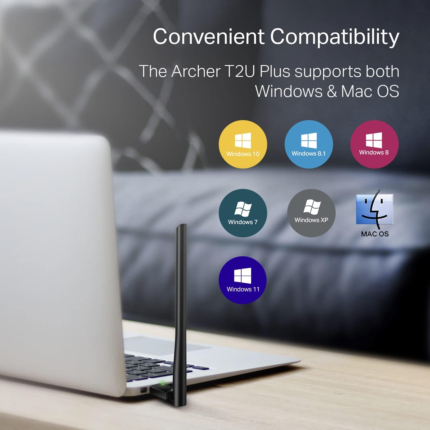 TP-Link AC600 USB WiFi Adapter for Desktop PC - USB Wireless Adapter for PC - Image 4