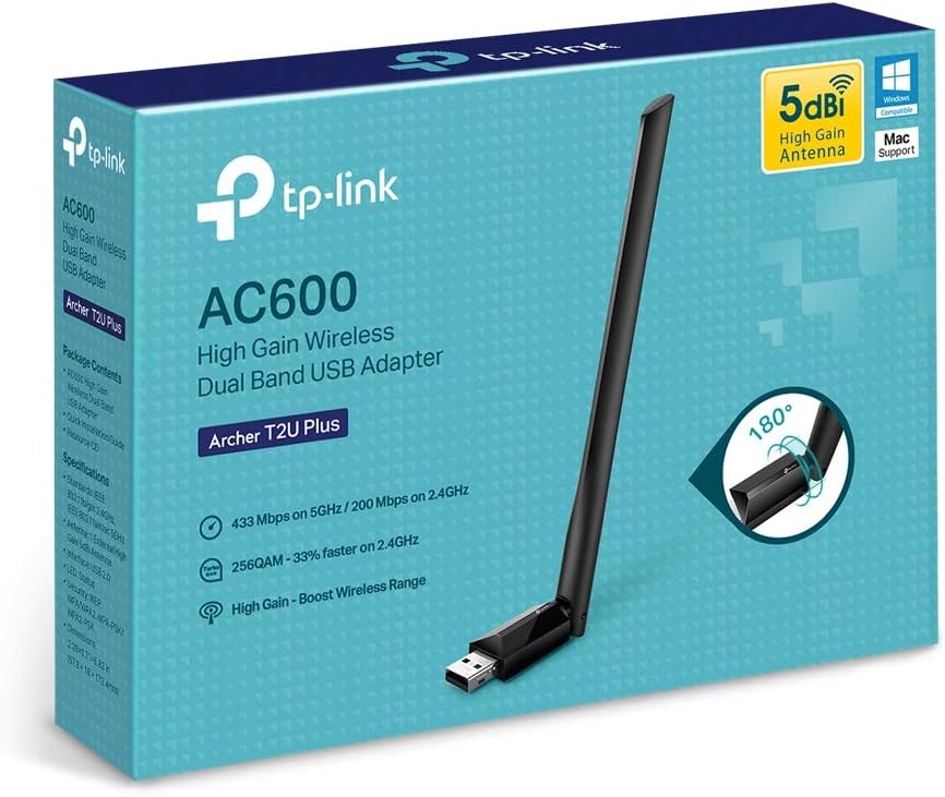 TP-Link AC600 USB WiFi Adapter for Desktop PC - USB Wireless Adapter for PC - Image 6