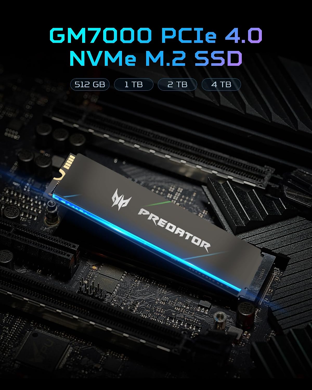 Predator M.2 SSD 2TB GM7000 with DRAM cache NVMe 1.4 2280 PCIe Gen4×4 Ultra high speed (maximum read: 7400MB/s, max write: 6700MB/s) 3D NAND TLC Internal SSD Compatible with PS5 Pro - BL.9BWWR.106 - Image 7