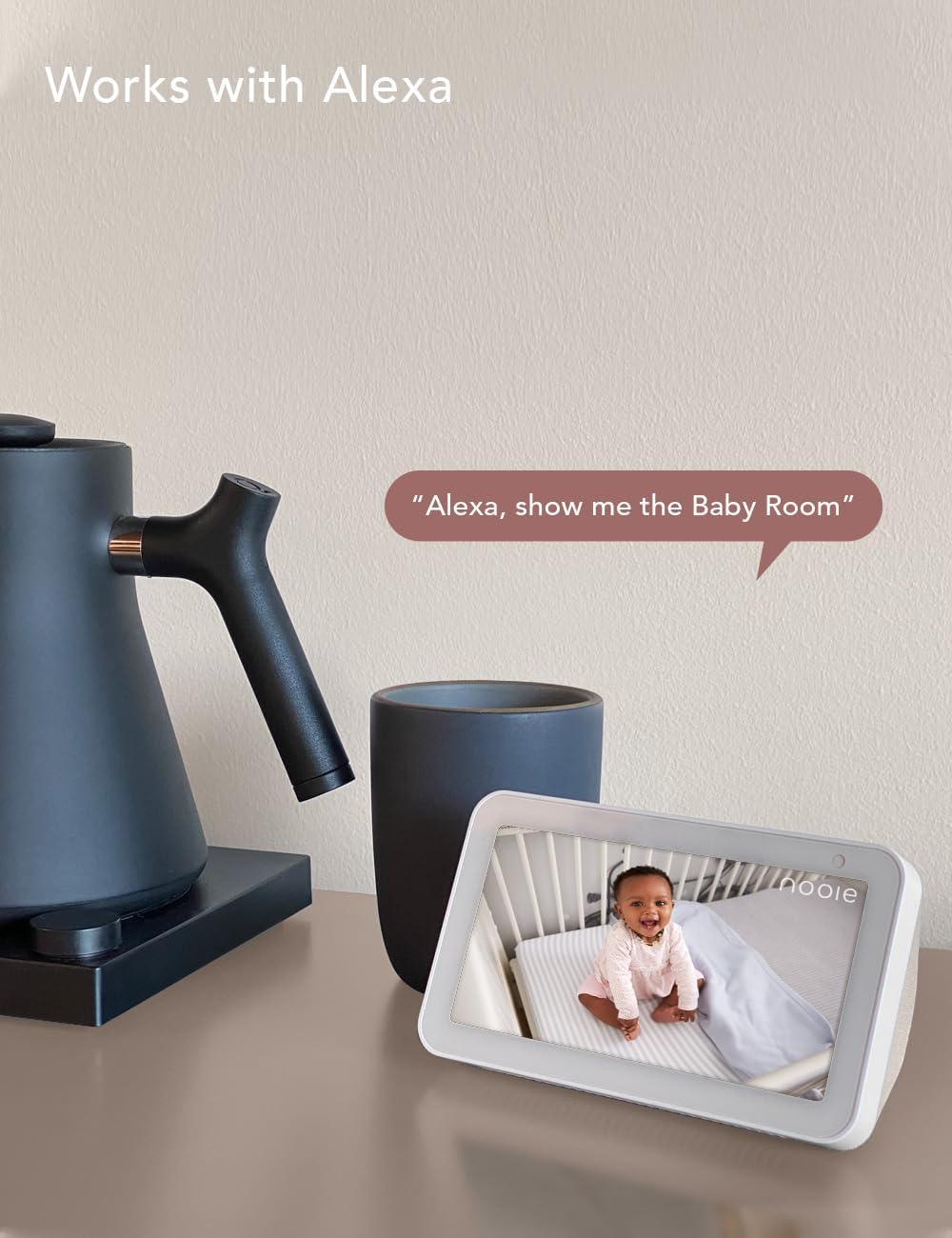 Nooie Baby Monitor with Camera 2 Pack, WiFi Baby Monitor Camera,360-degree 2K, Smart Baby Camera with Motion Tracking, Night Vision,Two Way Audio&Sound Detection,Works with Alexa, SD Card and Cloud - Image 7