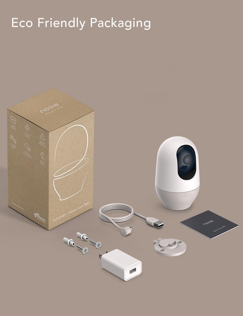 Nooie Baby Monitor with Camera 2 Pack, WiFi Baby Monitor Camera,360-degree 2K, Smart Baby Camera with Motion Tracking, Night Vision,Two Way Audio&Sound Detection,Works with Alexa, SD Card and Cloud - Image 8