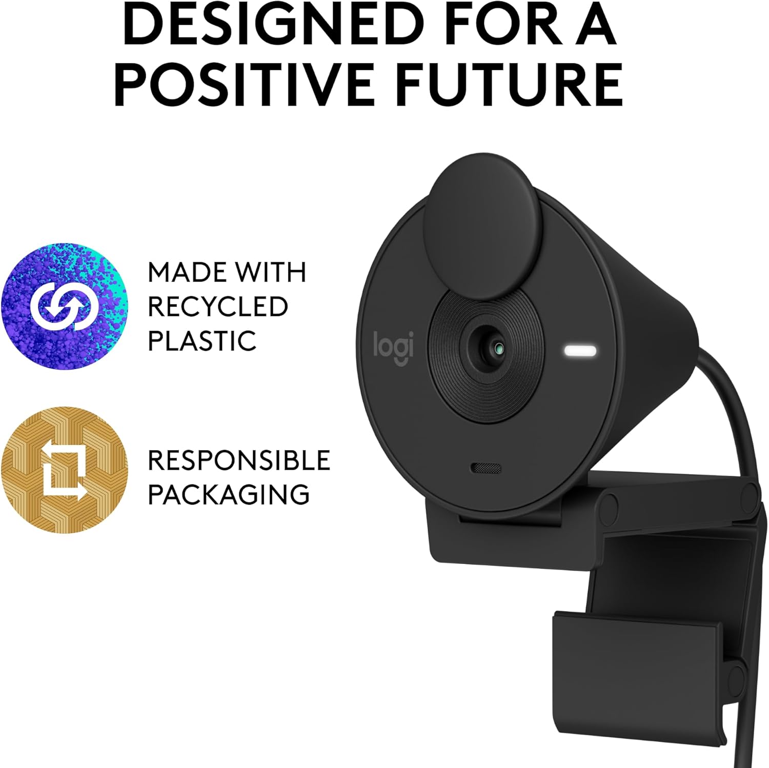 Logitech Brio 301 Full HD 1080p Webcam for Streaming and Meetings - Black - Image 8