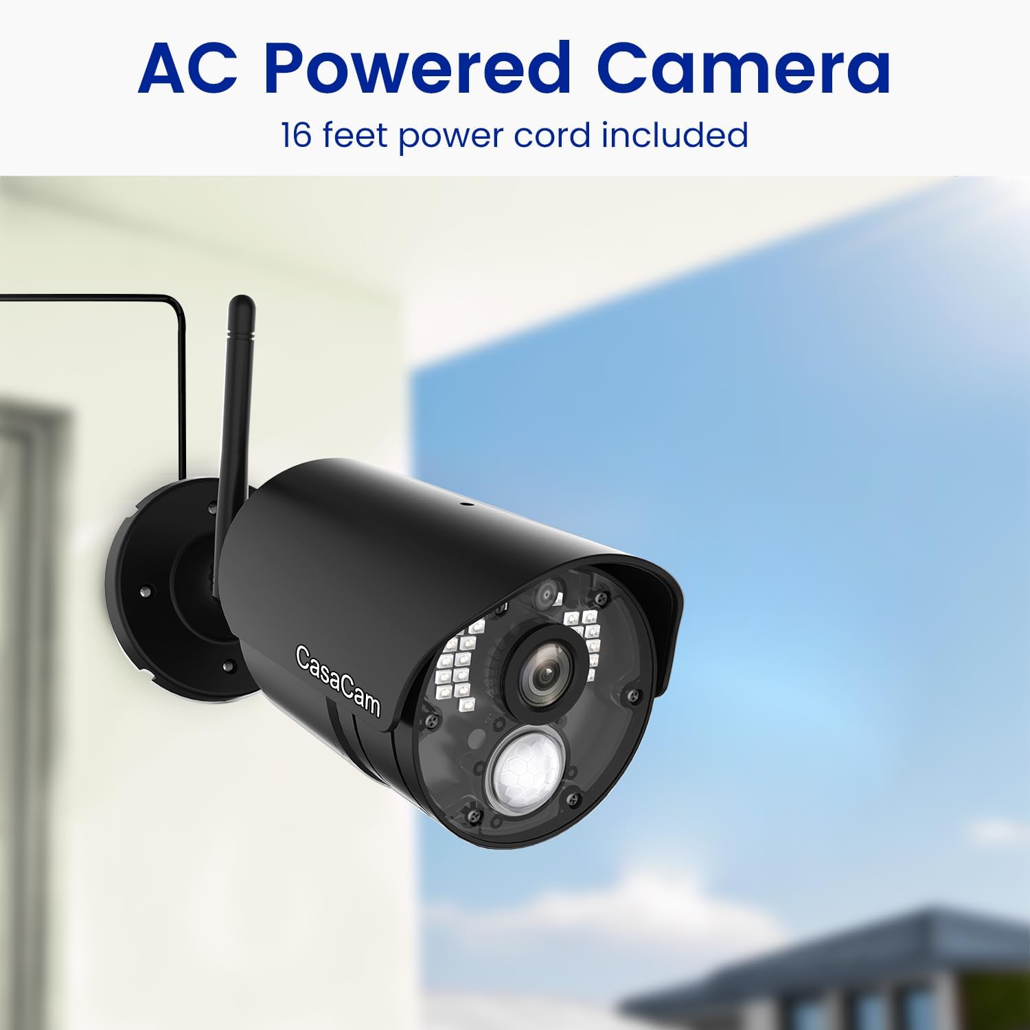 CasaCam Wireless Security Camera Air, 7 inch Monitor, 2 720p Cams, No Fees - Image 7