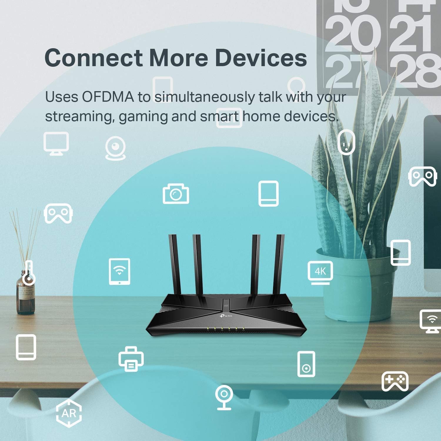 TP-Link Wifi 6 AX1500 Smart WiFi Router (Archer AX10) 802.11ax Router, Dual Band AX Router,Beamforming,OFDMA, MU-MIMO, Parental Controls, Works with Alexa (Renewed) - Image 3
