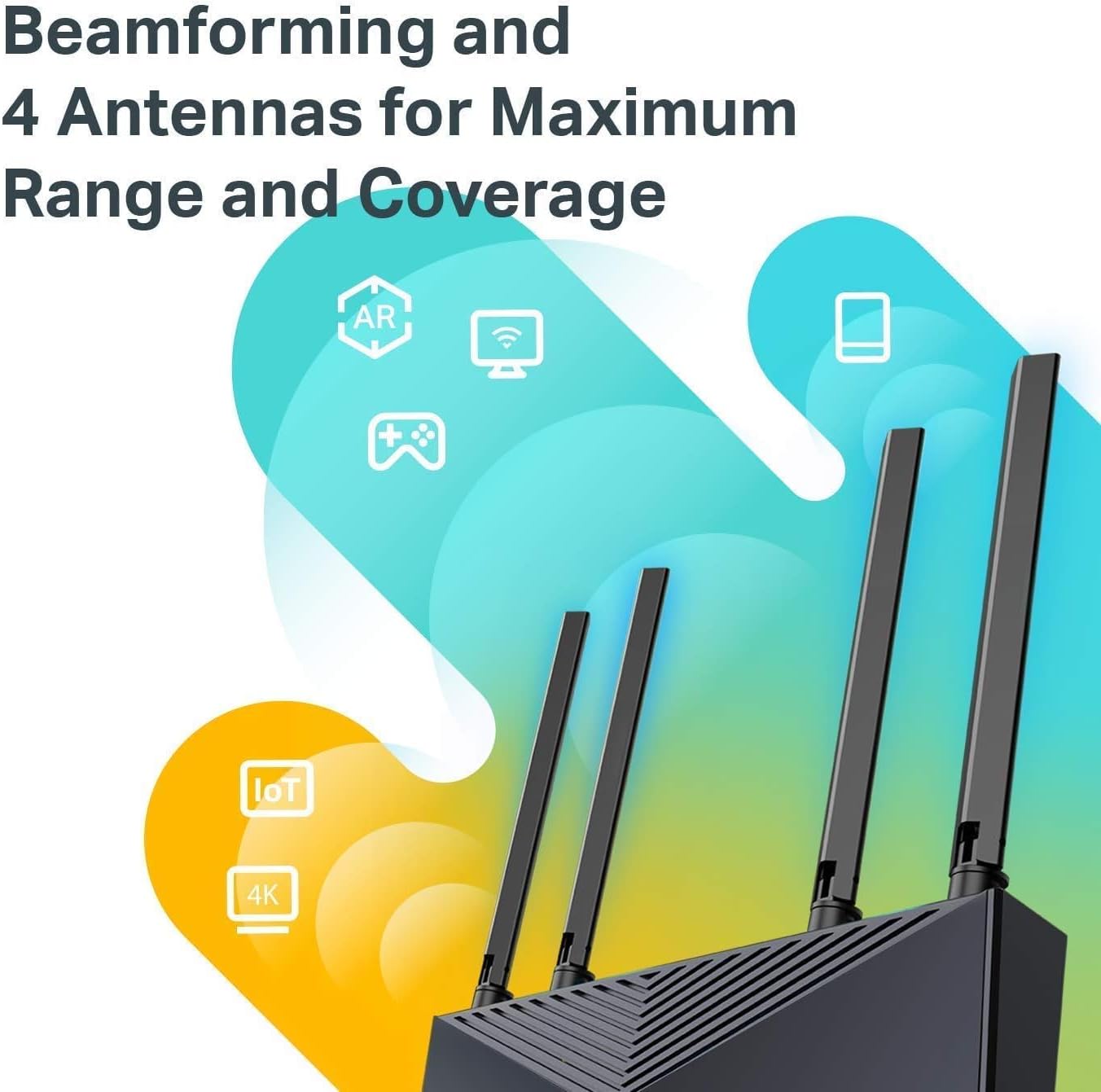 TP-Link Wifi 6 AX1500 Smart WiFi Router (Archer AX10) 802.11ax Router, Dual Band AX Router,Beamforming,OFDMA, MU-MIMO, Parental Controls, Works with Alexa (Renewed) - Image 5