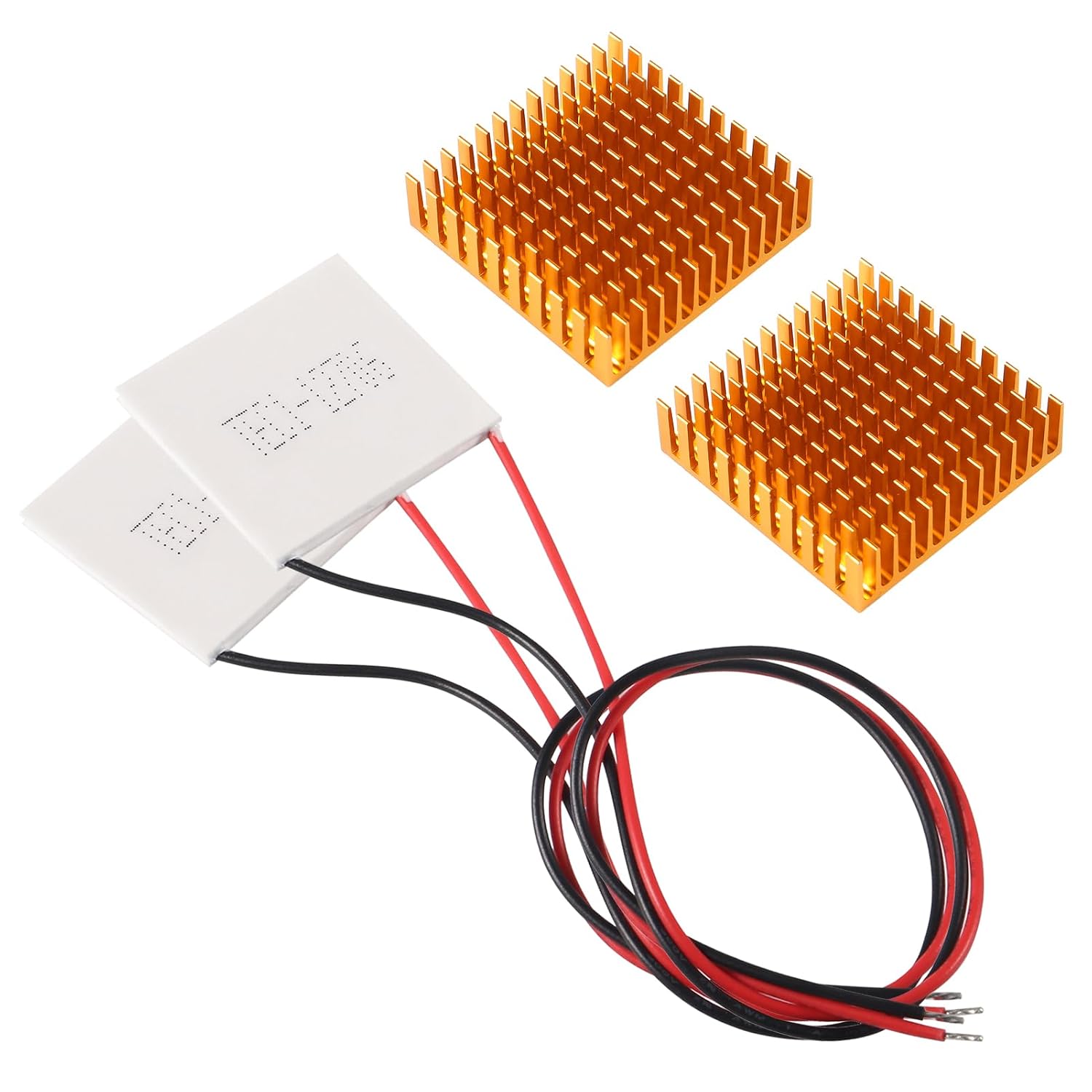 2PCS TEC1-12706 Semiconductor Refrigeration Tablets 12V 6A Heatsink Thermoelectric Cooler Cooling Peltier Plate Module + 2PCS 40mm Heatsink - Image 6