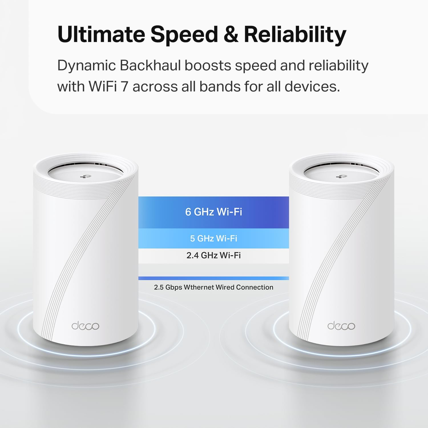 Deco 7 Pro Tri-Band WiFi 7 BE10000 Whole Home Mesh System 6-Stream 10 Gbps - Image 7