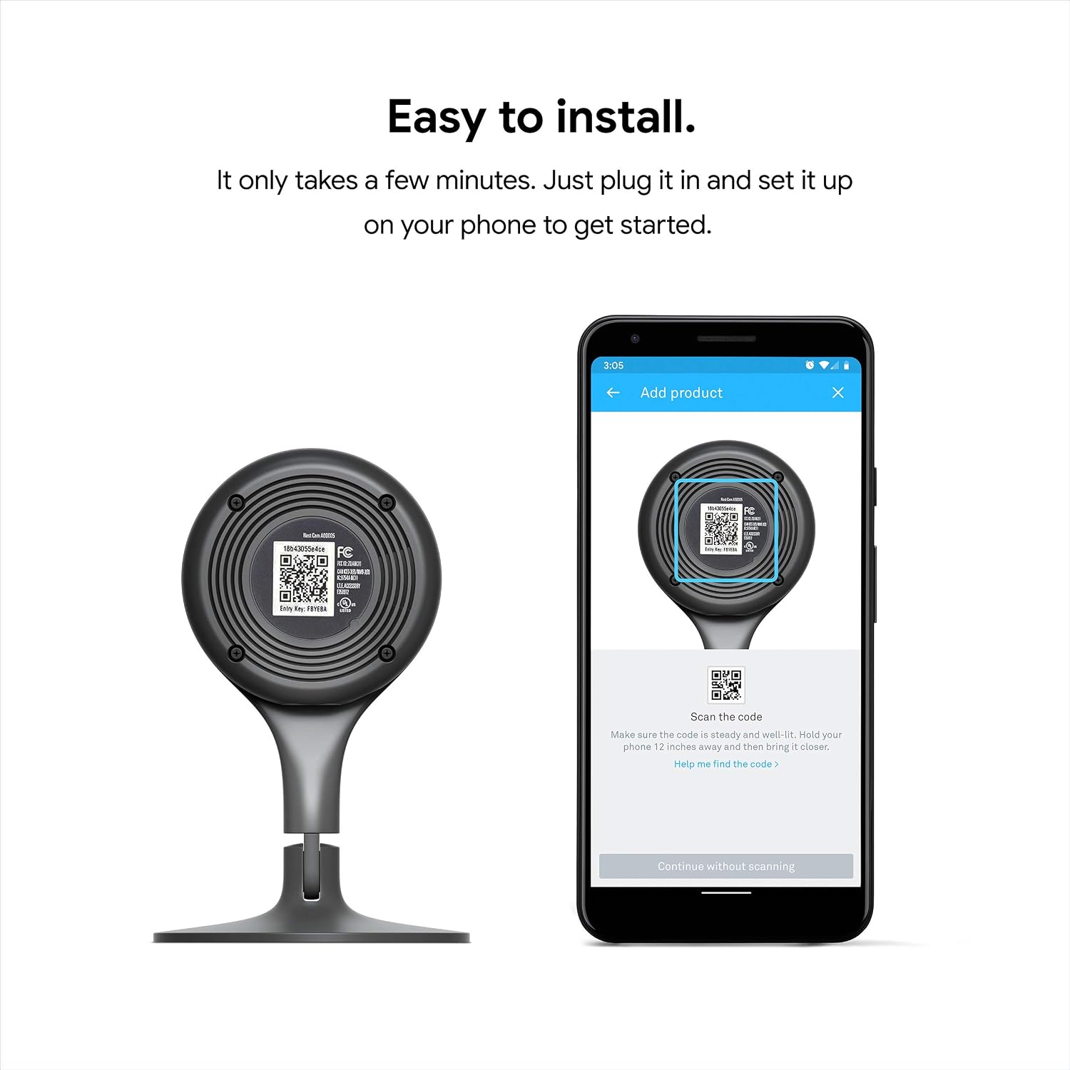 Google Nest Cam Indoor - 1st Generation - Wired Indoor Camera - Control with Your Phone and Get Mobile Alerts - Surveillance Camera with 24/7 Live Video and Night Vision - Image 10