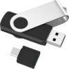 ABLAZE 128GB Flash Drive with Type C Adater, USB 2.0 Thumb Drive