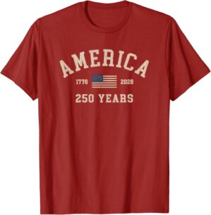 America 250 Years USA United States Flag July 4th 2026 1776 T-Shirt