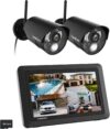 CasaCam Wireless Security Camera Air, 7 inch Monitor, 2 720p Cams, No Fees