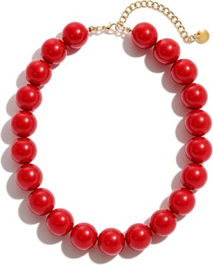 Chunky Beaded Necklaces for Women Colorful Bead Choker Necklace Trendy Adjustable Boho Collar Statement Necklace Handmade Summer Beach Jewelry Gifts