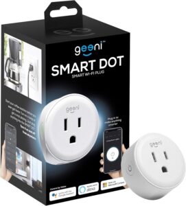 Geeni Dot Plug, 2.4 GHz Wi-Fi, Fire-Resistant, Schedule & Timer, 1-Pack