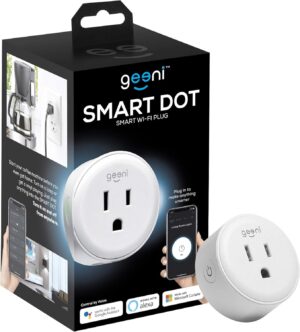 Geeni Dot Plug, 2.4 GHz Wi-Fi, Fire-Resistant, Schedule & Timer, 1-Pack