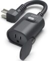 Geeni Indoor/Outdoor Smart Plug Weatherproof, 1 Socket –No Hub Wireless Remote Control and Timer –Works with Amazon Alexa, Google Assistant, Requires 2.4 GHz Wi-Fi, Black
